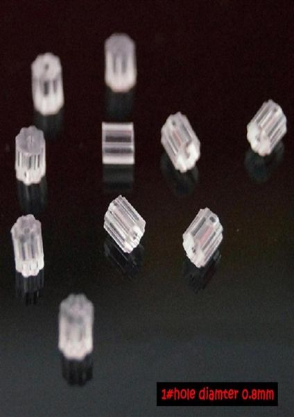 

10000pcs bag or set 3mm earrings back sers ear plugging blocked jewelry making diy accessories white clear octagonal shaped pl4617831