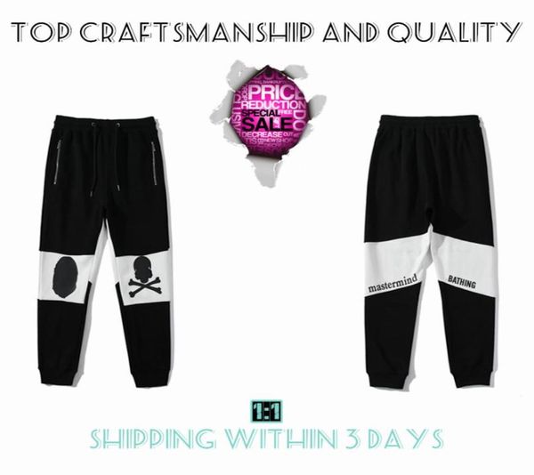 

craftsmanship mens pants designers pant men and women trousers apes sweatpants sports joggers cargo tech luminous camouf8430074, Black