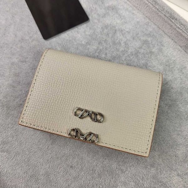 

new short wallet lowe brand leather palm pattern hardware letter light and thin premium card bag coin small purse, Red;black