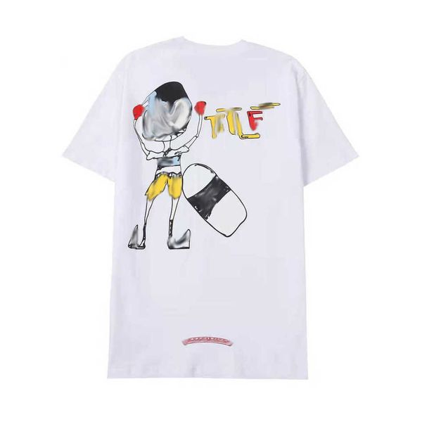 

luxury men's fashion t shirt brand ch t-shirts designers men women tees horseshoe sanskrit cross print classics cotton t-shirt casual, White;black