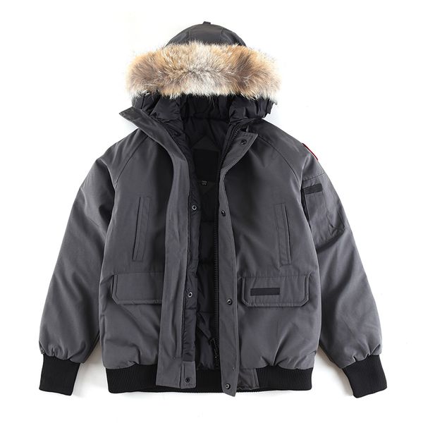 Parka invernale da uomo di alta qualità canadese di alta qualità, piumino imbottito, moda casual, parka invernale 290C