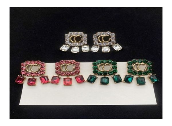 

2022 fashion womens diamond earrings classic hoop earring for woman highly quality luxurys designers earrings ladies brands gold e9443231, Golden;silver