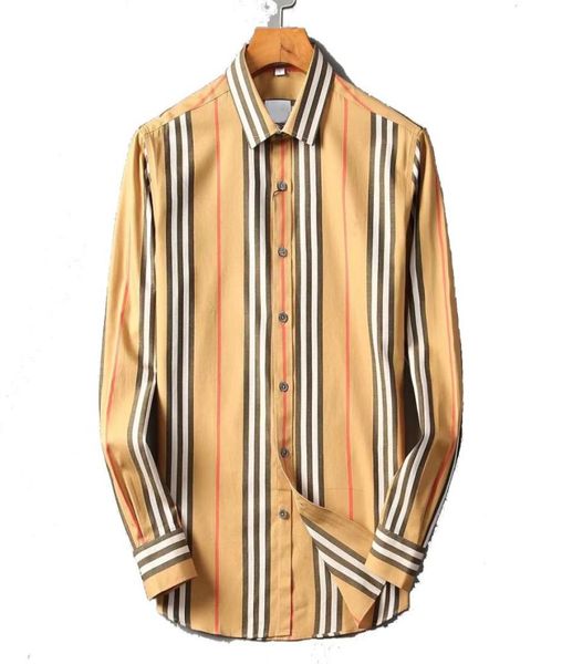 

luxurys designers dress shirt menswear fashion society black men solid color business casual mens long sleeve m3xl0358750521, White;black