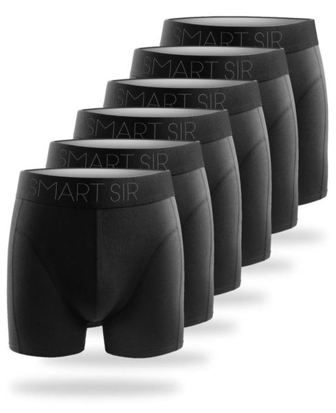 

underpants fullluwaasmart sir mens boxers shorts 6 pack cotton underwear trunks fitted boxer men breathable briefs7558318, Black;white