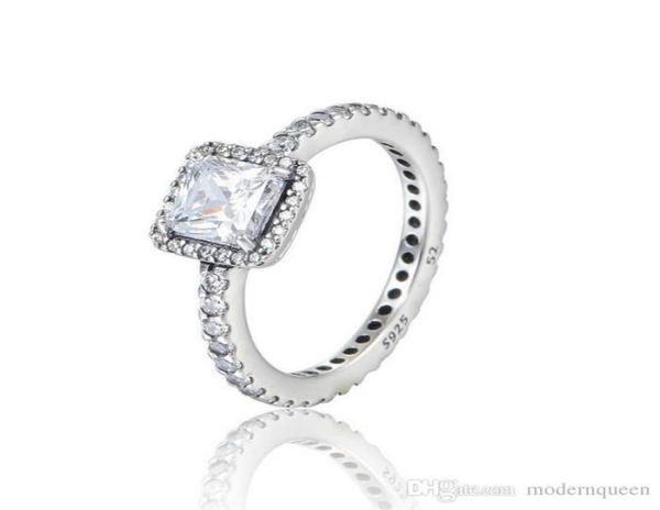 

timeless elegance band silver rings cubic zirconia s925 sterling fits for style bracelet and charms jewellery3722949