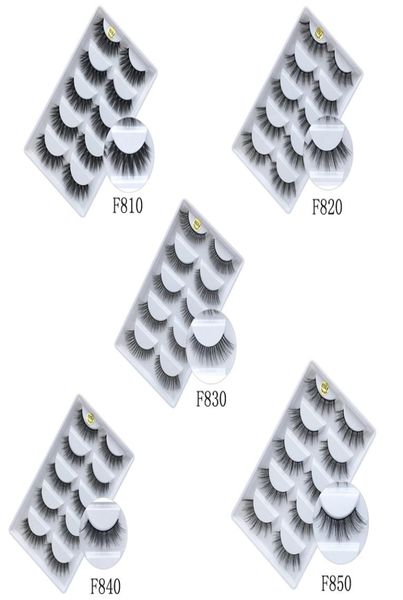 

5pairs eye lashes thick false eyelashes 5 pairs of eyelash f g series multi styles whole9346787