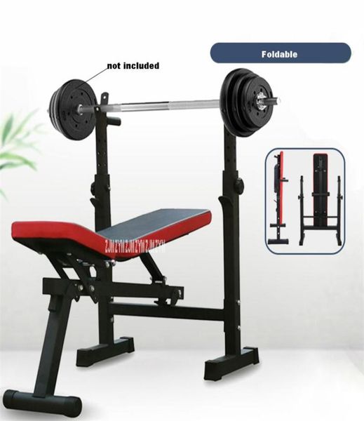 

multifunctional weight bench barbell rack weightlifting bed folding barbell lifting training bench bracket press frame3610551