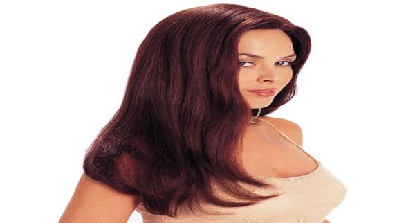 

amazon selling european and american wig female wine red foreign trade long curly hair cover5262811, Black