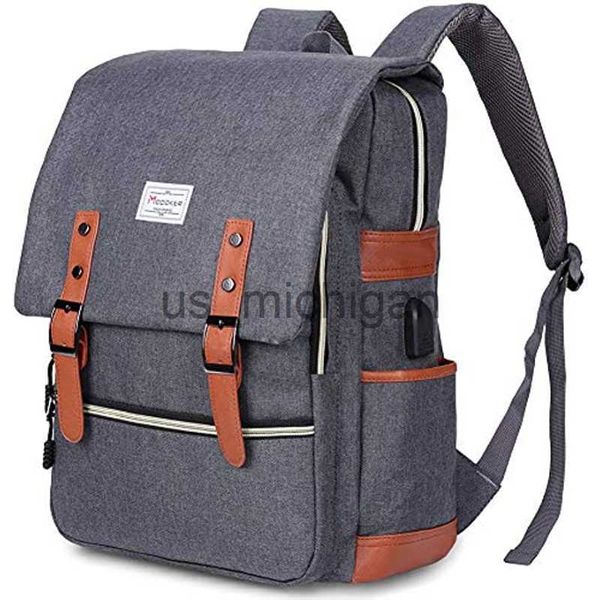 

backpack vintage lapbackpack suitable for women men stylish leisure school bag with usb charging port suitable for 156 inch lapj230806