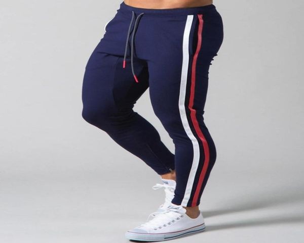 

mens joggers casual pants fitness men sportswear tracksuit bottoms skinny sweatpants jogging trousers gyms jogger track pants6111786, Black