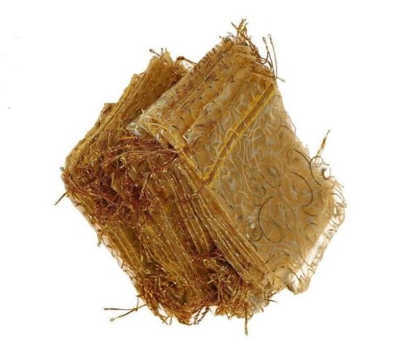 

100 pcs lot gold eyelash fashion organza jewelry gift pouch bags 4 sizes drawstring bag organza gift candy bags diy gift bags24615892702, Pink;blue