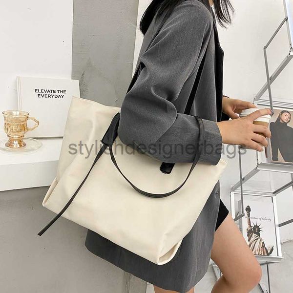 

shoulder bags large capacity bag for women's spring/summer 2023 new fashion casual simple one shoulder handheld commuter big bag tote b