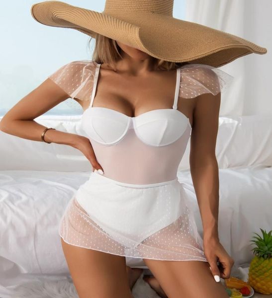 

women039s swimwear mesh self tie underwire bikini swimsuit x0so55444854439145, White;black
