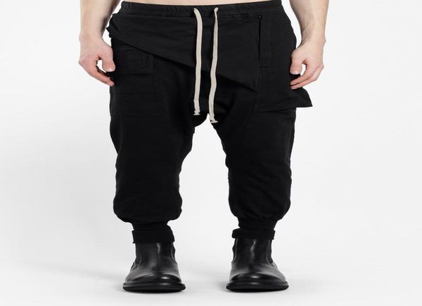 

autumn men039s fashion ro style high street trendy skirt casual harem pants allmatch trousers singer costumes9135521, Black