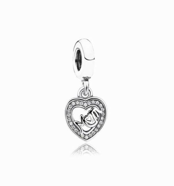 

crystal mom dangle unique charm bead big hole fashion women jewelry european style for diy bracelet necklace panza007481445586, Bronze;silver