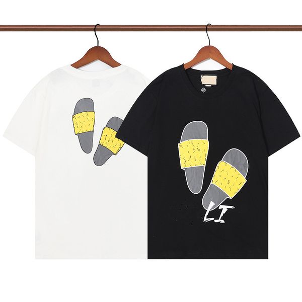 

summer paris mens t-shirts designer tee luxury flocking letter tshirt t shirt classic fashion green womens short sleeve casual cotton t-shir, White;black