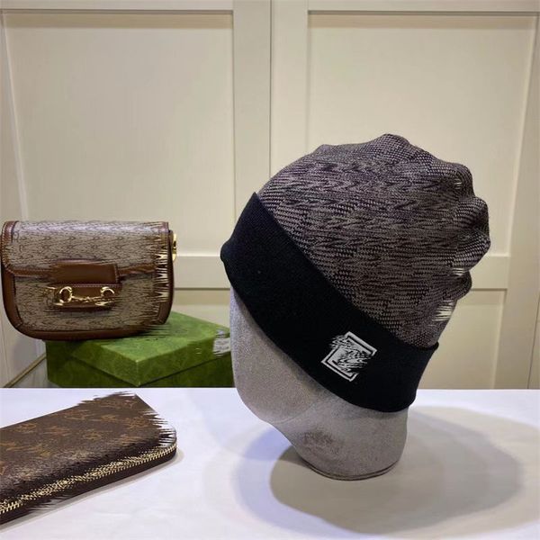 

2023classic designer autumn winter beanie hats style men and women fashion universal knitted cap autumn wool outdoor warm skull caps, Blue;gray