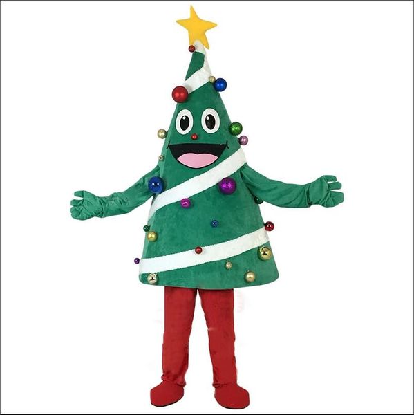 

christmas tree mascot costume cartoon anime theme character carnival adults size christmas birthday party outdoor outfit suit, Red;yellow