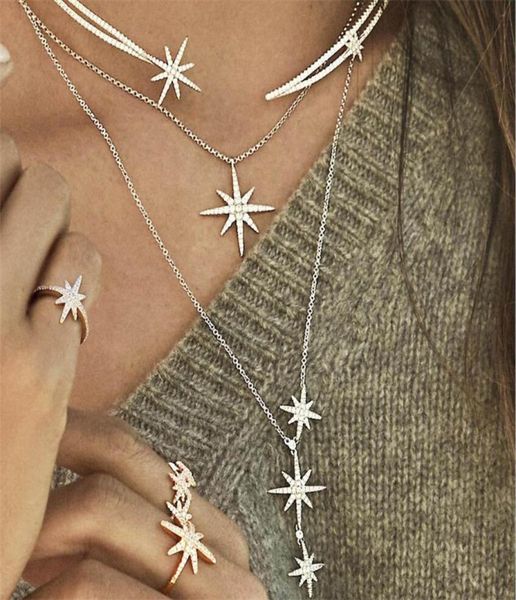 

designer triple meteorites adjustable necklace fashion star fashion lady s925 sterling silver shiny personalized women039s pend9543584
