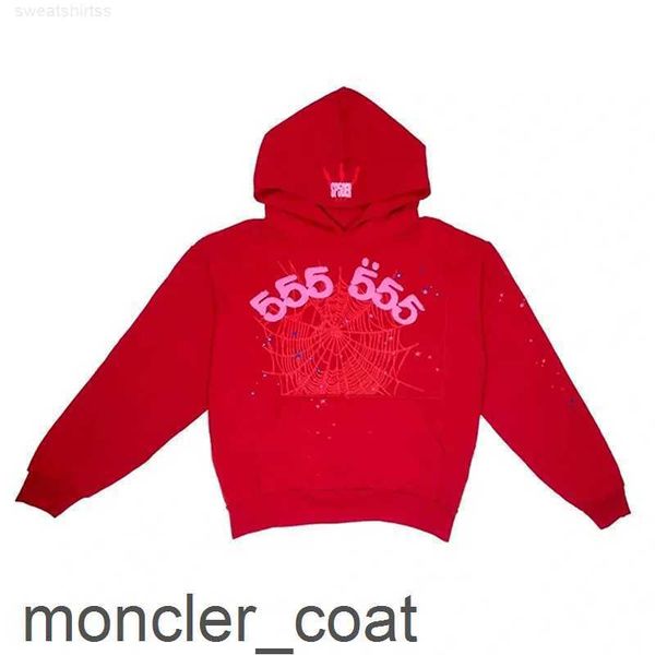

men's hoodies sweatshirts puff print sp5der 555555 angel printing hoodie men women 1 red spider web sweatshirts pullover9b3d, Black
