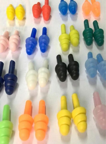 

100 pairs waterproof swimming silicone swim earplugs for swimmers children diving soft antinoise ear plug9513604