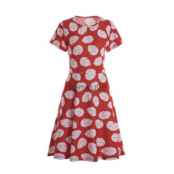 

girl's dresses lilo adults dress x0806, Red;yellow