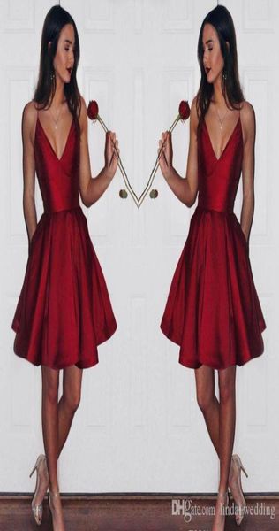 

2019 short ruby homecoming dress vintage a line ruffles juniors sweet 15 graduation cocktail party dress plus size cu4892471, Blue;pink