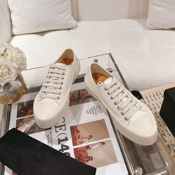 

luxury designer shoes women's low canvas leather sneakers outdoor platform casual shoe women sneaker simple trainers size 35-40 with or, Black
