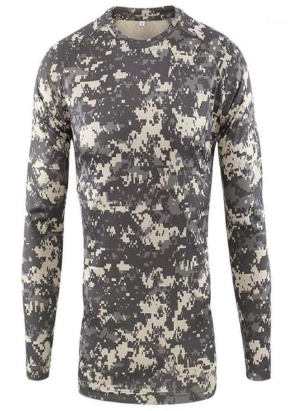 

new outdoor quick dry t shirt men tactical camouflage long sleeve round neck sports army tshirt camo funny 3d tshirt16205919, White;black