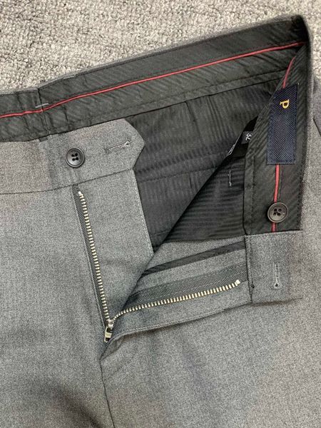 

paa designer luxury men's dress pants khaki business pants casual pants fashion brand solid color leggings black gray