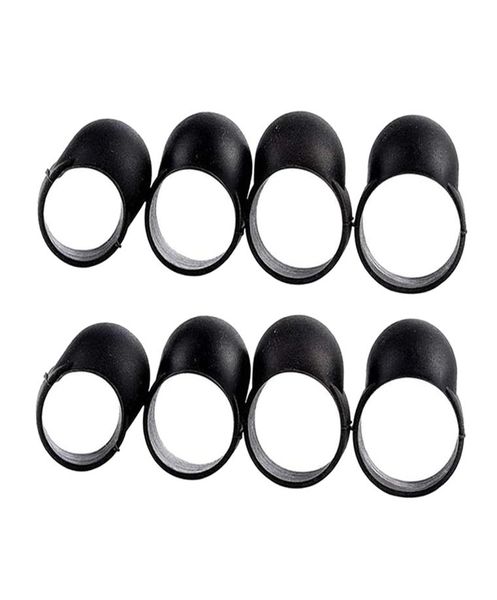 

8x steel tongue drum finger picks silicone knocking finger sleeves handpan3980448