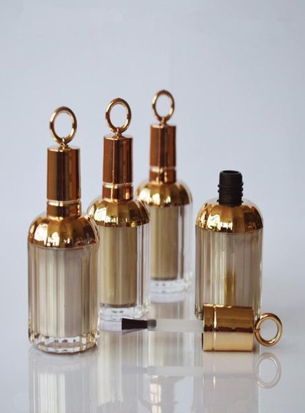 

10ml acrylic empty nail polish bottle with a lid brush empty cosmetic containers nail bottles with brush f14885869609