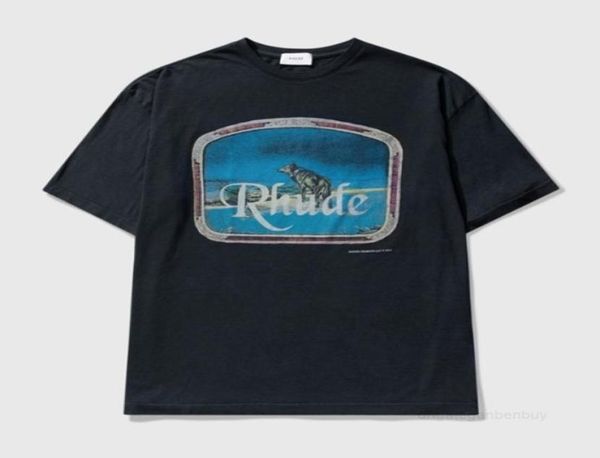 

2022 quality fashion t shirt men 1:1 women t-shirt nice washed heavy fabric lone wolf oversized cotton shirts o-neck rg5w4420666, White;black