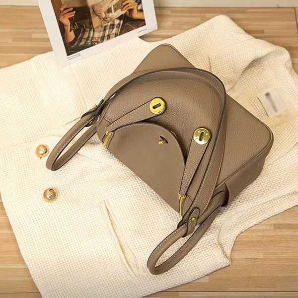 

2023 new fashion purchase leather pillow bag single shoulder crossbody handbag