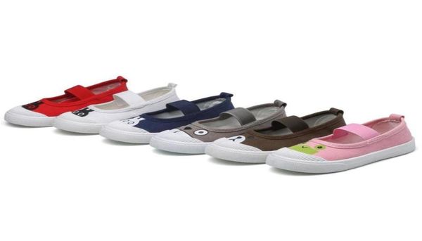 

2021 spring kids shoes autumn children039s casual canvas shoes boys sneakers girls soft cartoon animals totoro frog30569248881, Black;red