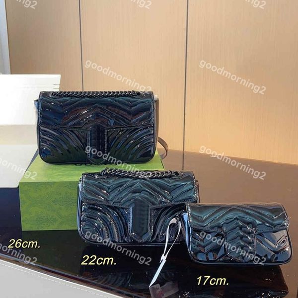 

designer shoulder bag women's bag fashion bag 2023 luxury bag handbag marmont messenger bag totes wallet patent leather bag