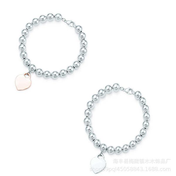 

designer tiffay style love pearl bracelet street shoot, Black