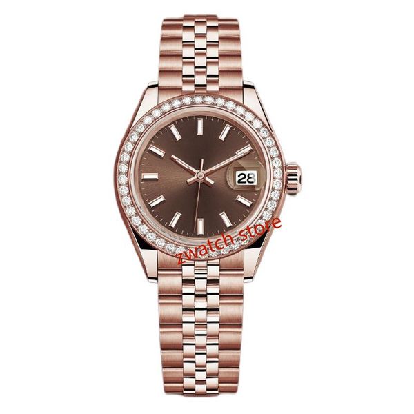

mens watch automatic mechanical watch 36mm31mm 28mm movement watch stainless steel waterproof luminous watch designer watchmoon watch -7, Slivery;brown