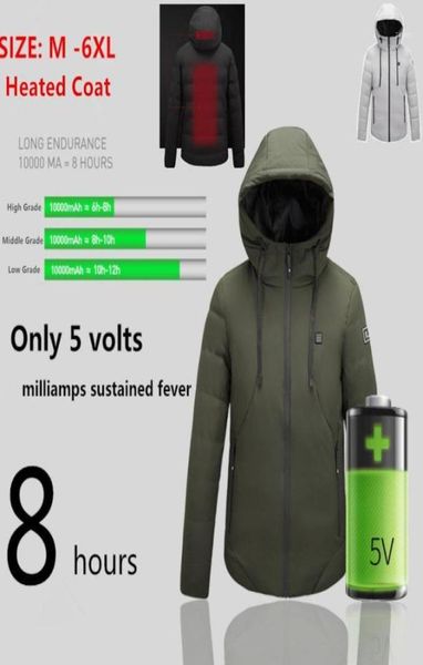 

men039s down parkas heated jackets men winter clothes usb body warm thermal coat heating hooded 5xl 6xl mens parka outwear bl4307735, Black