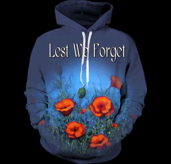 

men039s hoodies sweatshirts spring and autumn fashion lest we forget 3d all over printed mens sweatshirt plus size harajuku u6240555, Black