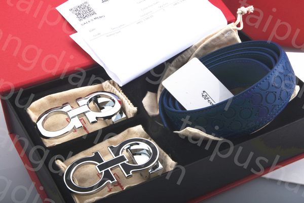 

designer belt men women belt 3.5cm width smooth double buckle man woman brand luxury belt designer bb belt waistband cintura uomo with origi, Black;brown