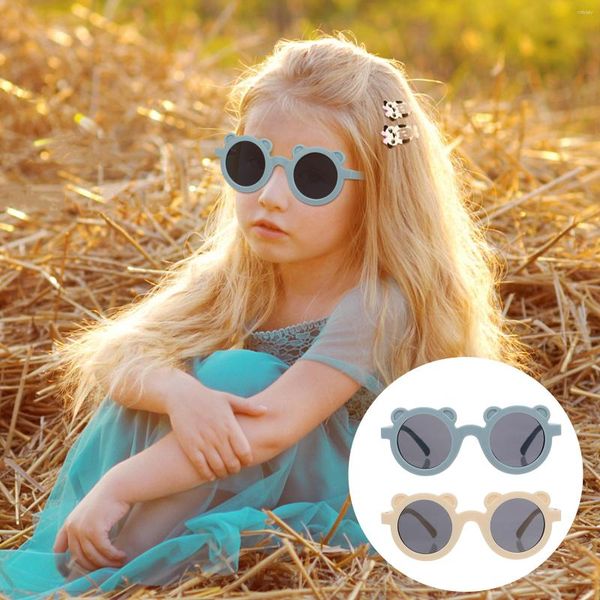 

sunglasses 2 pcs creative children kids outdoor eyewear decorative eyeglasses women po prop unique740, White;black
