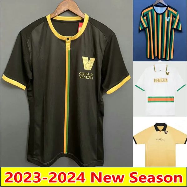 

2023 venezia fc soccer jerseys aramu kiyine johnsen 22 23 24 venice home away busio tessmann henry cuisance tessmann men football shirts lon, Black;yellow