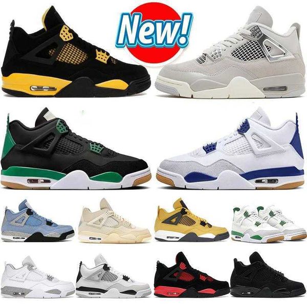 

4 basketball shoes mens designer shoes tn low sneakers womens platform shoes air jumpman 4s 4 black cat 4s etros j military black pine green