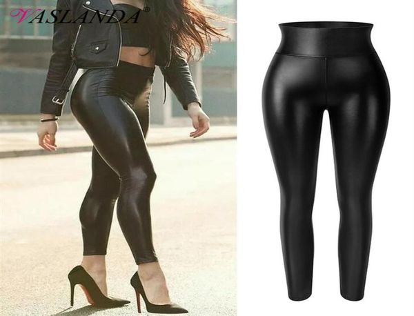 

pu leather pencil pants women tight booty up skinny leggings faux leather trousers high waisted tummy control slim jeggings272379443