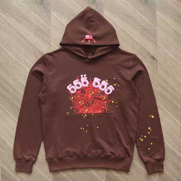 

designer spider sp5der hoodies young sweatshirts streetwear thug 555 angel hoody men women 11 pullover hooded printing web sweats gray038v, Black