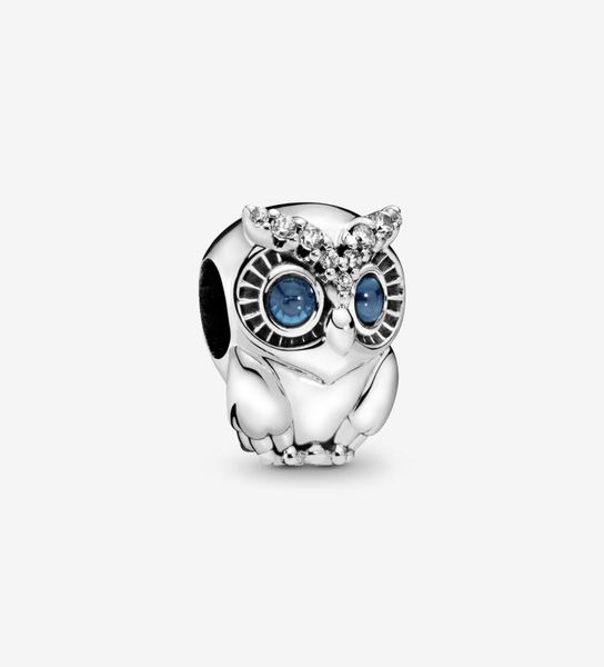 

100 925 sterling silver sparkling owl charms fit original european charm bracelet fashion jewelry accessories7677086, Bronze;silver