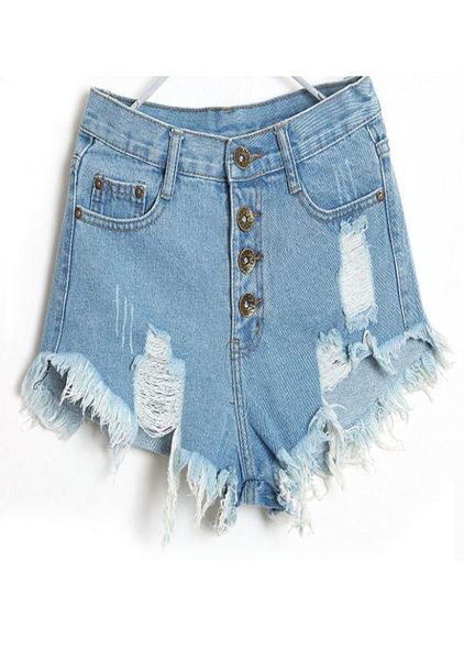 

ladies short pants women summer casual pants women summer 2019 1pc vintage jeans high waist shorts y5216558124, Blue