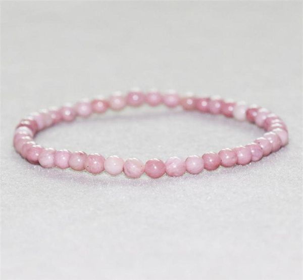 

mg0045 whole rhodonite bracelet 4 mm mini gemstone yoga mala jewelry new design rhodonite beads bracelet for women220b187t3689638, Black