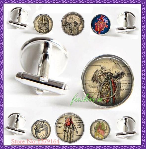 

human anatomy cufflinks throat anatomy cufflinks gothic jewelry doctor science student gift biology student medical gift idea5433004, Silver
